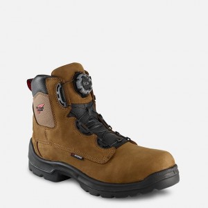 Red Wing 6-inch BOA® Waterproof Safety Toe Boot Schwarz | QTO019834