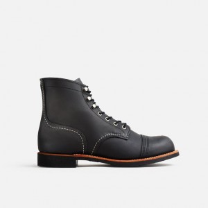 Red Wing 6-inch Boot in Black Harness Leather | HEY841579