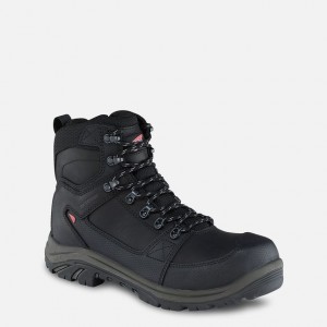 Red Wing 6-inch Side-Zip Waterproof Safety Toe Boot Black-Gray | VKM927403