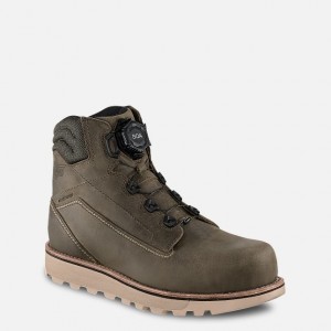 Red Wing 6-inch Waterproof BOA® Safety Toe Boot Tan | OTM928604