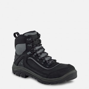 Red Wing 6-inch Waterproof Safety Toe Boot Black-Gray | FZH542870