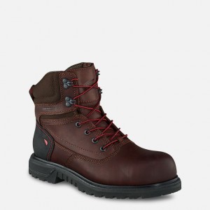 Red Wing 6-inch Waterproof Safety Toe Boot Black-Gray | GZU976182