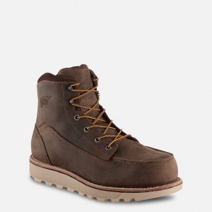 Red Wing 6-inch Waterproof Safety Toe Boot Tan | IKO357810