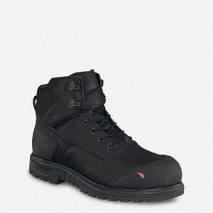 Red Wing 6-inch Waterproof Safety Toe Boot Black-Gray | PHG325418