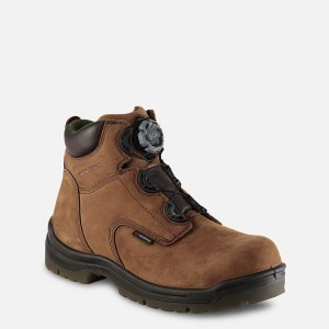 Red Wing 6-inch Waterproof Safety Toe Boot Braun | QTC406837