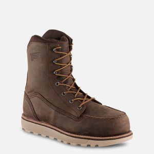 Red Wing 8-inch Waterproof Safety Toe Boot Tan | VJE297138