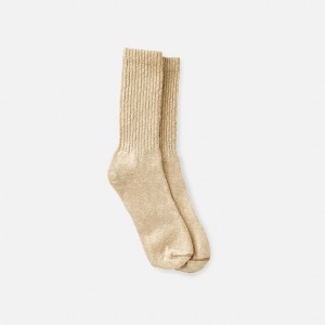 Red Wing Cotton Blend Ragg Crew Boot Socks in Over Dyed Cream/Coffee Cotton Blend | JTC613752