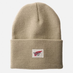 Red Wing Cuffed Beanie Hat in Stone | OFT152683