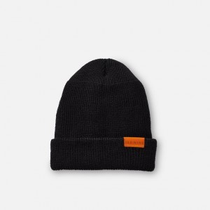 Red Wing Merino Wool Knit Hat in Black | CPW157924