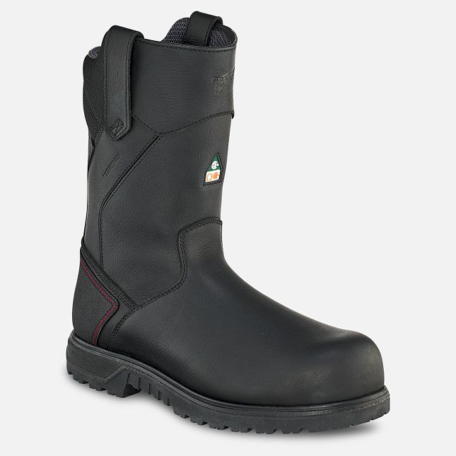 Red Wing 11-inch Waterproof, Insulated, CSA Safety Toe Pull-On Boot Black-Gray | IQA632970