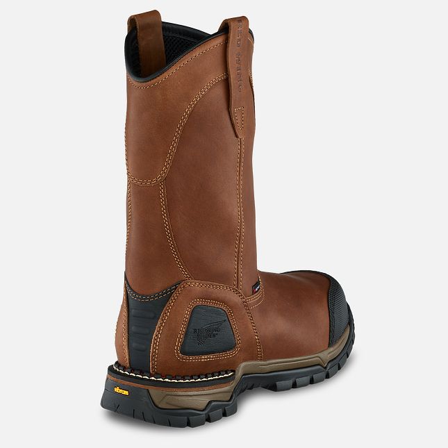 Red Wing 11-inch Waterproof Safety Toe Pull-On Boot Rot | MAX594760