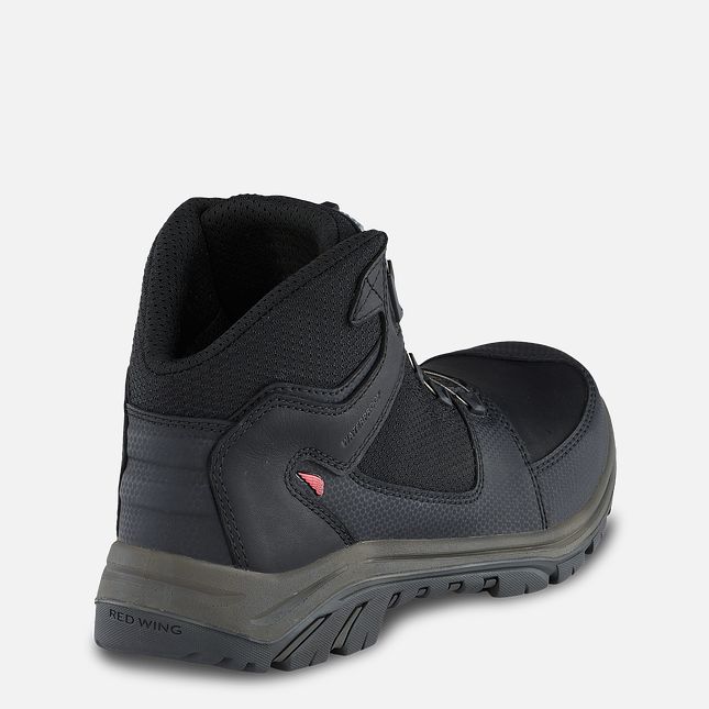 Red Wing 5-inch Waterproof Safety Toe Hiker Boot Black-Gray | MIH810732