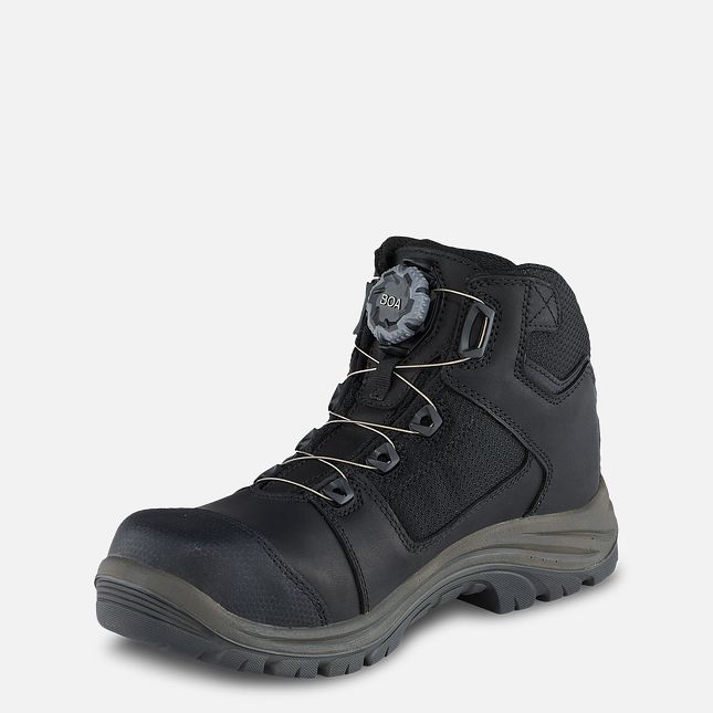 Red Wing 5-inch Waterproof Safety Toe Hiker Boot Black-Gray | MIH810732