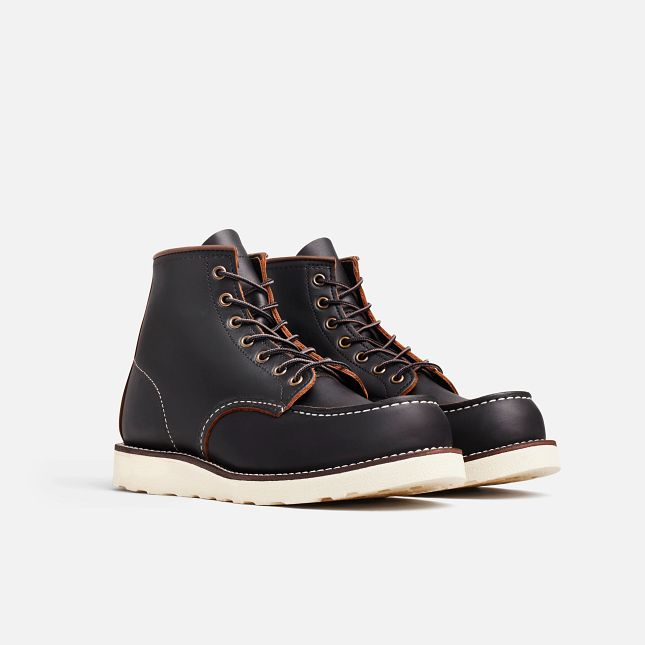 Red Wing 6-Inch Boot in Black Prairie Leather | XTG702431