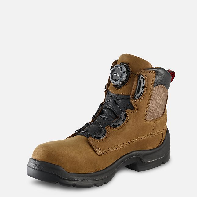 Red Wing 6-inch BOA® Waterproof Safety Toe Boot Schwarz | QTO019834