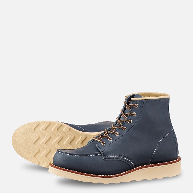 Red Wing 6-inch Classic Short Boot in Indigo Legacy Leather | UAG321846