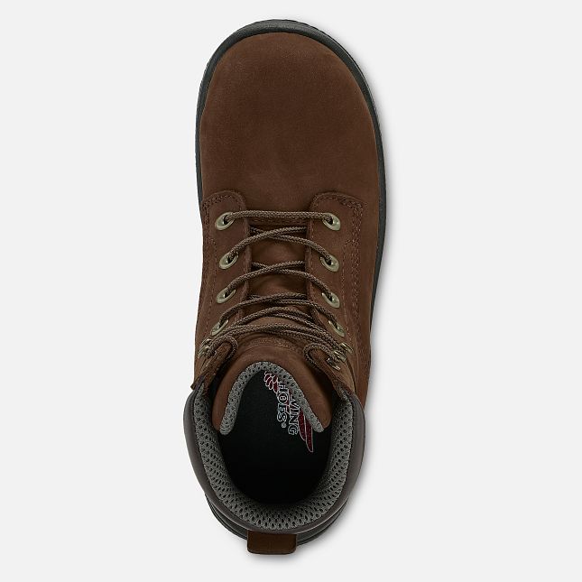 Red Wing 6-inch Insulated Waterproof Safety Toe Boot Braun | FNQ092476