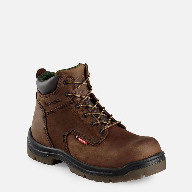 Red Wing 6-inch Safety Toe Boot Braun | XGU786495