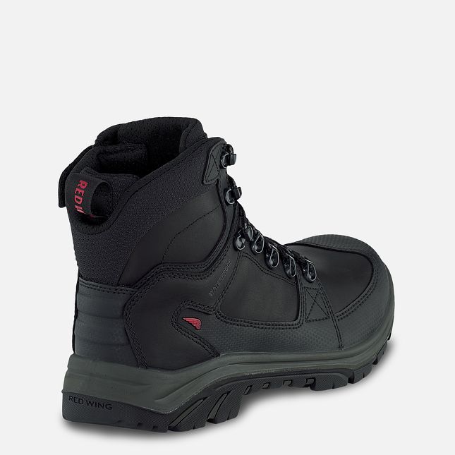 Red Wing 6-inch Side-Zip, Waterproof, CSA Safety Toe Boot Black-Beluga | OCI157604