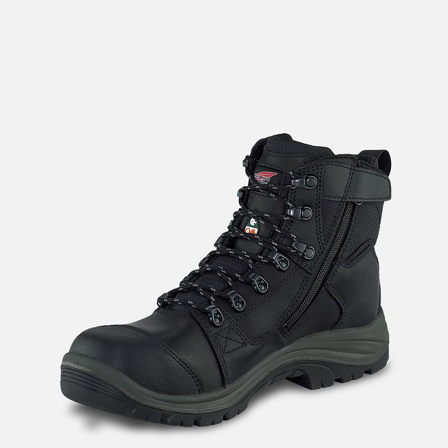 Red Wing 6-inch Side-Zip, Waterproof, CSA Safety Toe Boot Black-Beluga | OCI157604