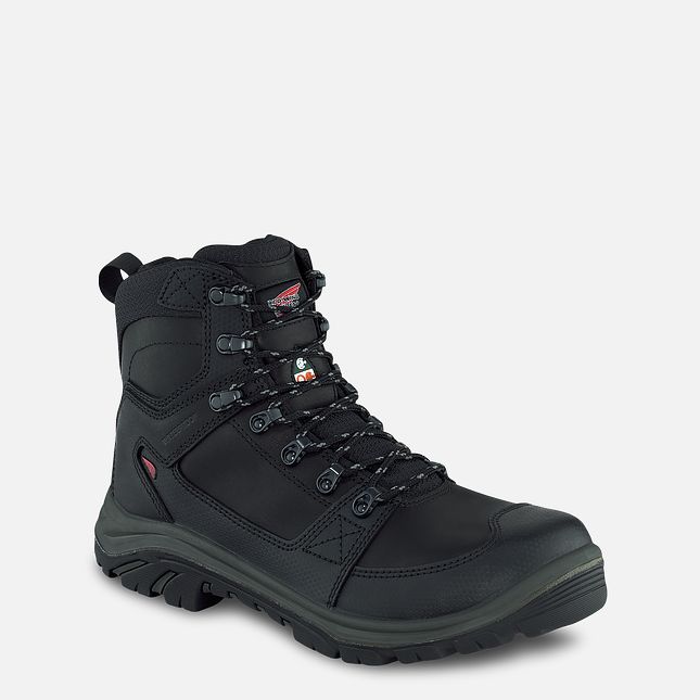 Red Wing 6-inch Side-Zip, Waterproof, CSA Safety Toe Boot Black-Beluga | OCI157604