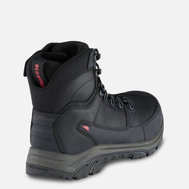 Red Wing 6-inch Side-Zip Waterproof Safety Toe Boot Black-Gray | VKM927403