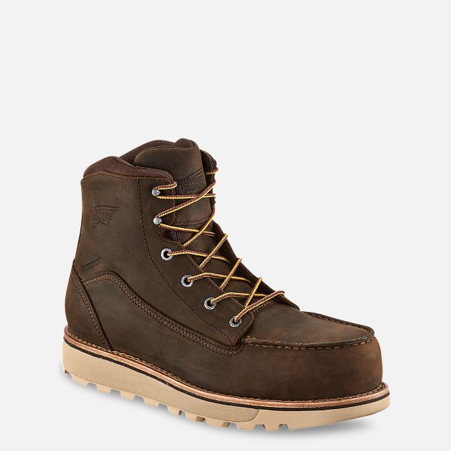 Red Wing 6-inch Wasserdichte, Insulated Sicherheits Kappe Boot Tan | TVQ123840