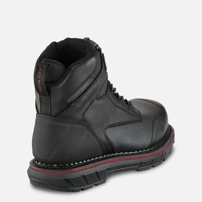 Red Wing 6-inch Waterproof BOA® Safety Toe Boot Schwarz | CPM756849