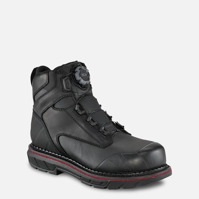 Red Wing 6-inch Waterproof BOA® Safety Toe Boot Schwarz | CPM756849