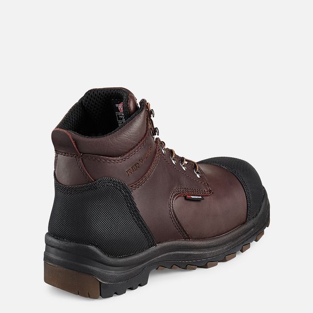 Red Wing 6-inch Waterproof CSA Safety Toe Boot Black-Brown | OYJ142859