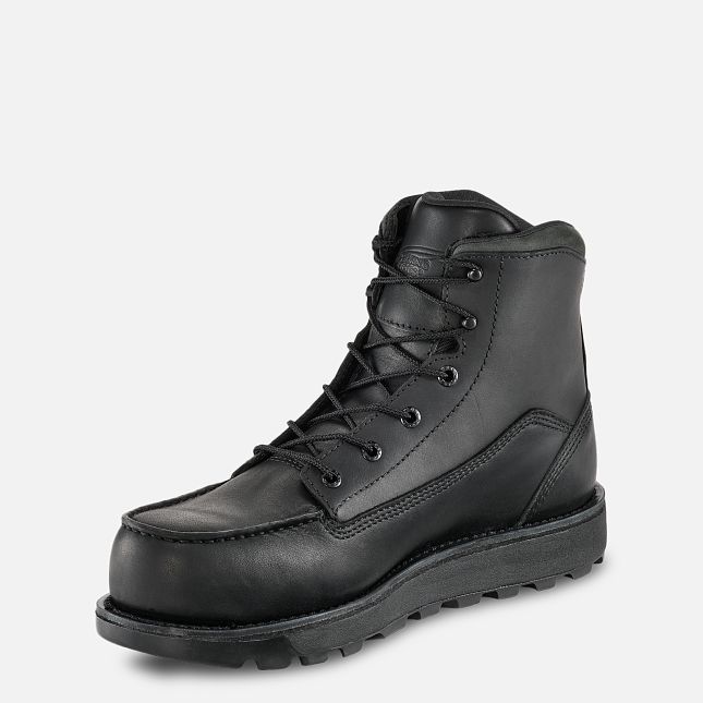 Red Wing 6-inch Waterproof Safety Toe Boot Schwarz | JLG932540