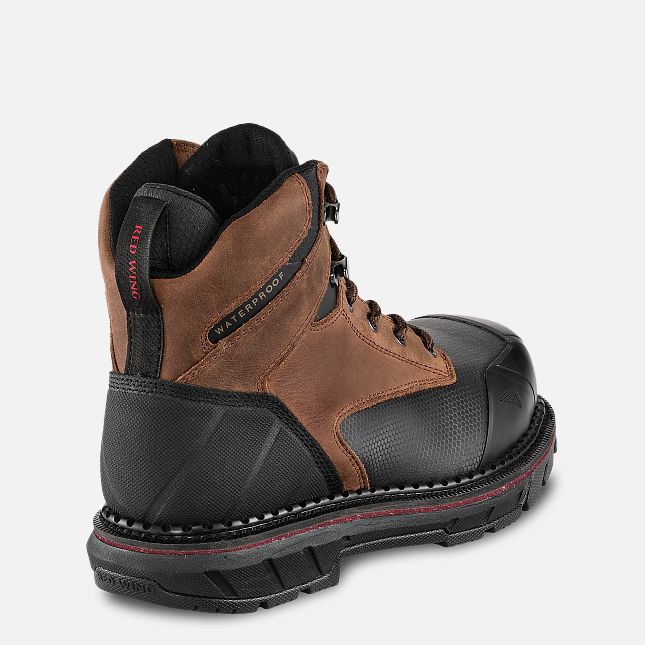 Red Wing 6-inch Waterproof Safety Toe Boot Schwarz | WOL129086