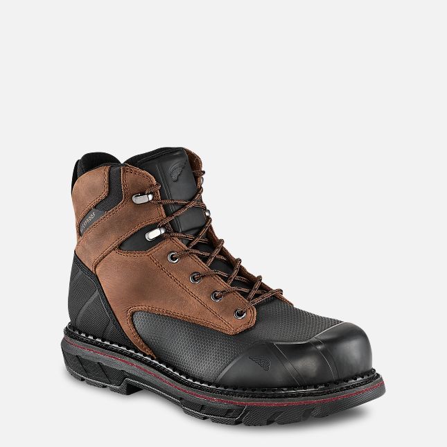 Red Wing 6-inch Waterproof Safety Toe Boot Schwarz | WOL129086