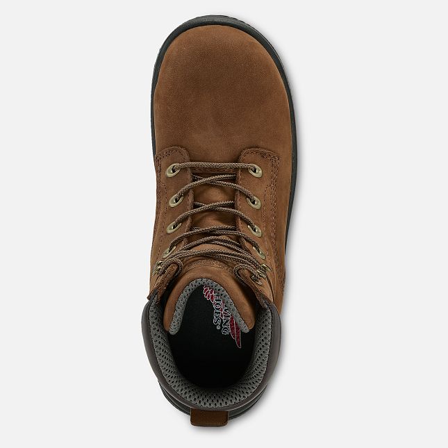 Red Wing 6-inch Waterproof Safety Toe Boot Braun | OXB357018