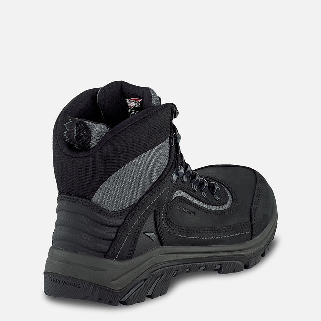 Red Wing 6-inch Waterproof Safety Toe Boot Black-Gray | FZH542870