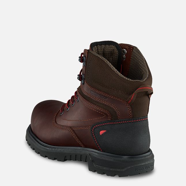 Red Wing 6-inch Waterproof Safety Toe Boot Black-Gray | GZU976182