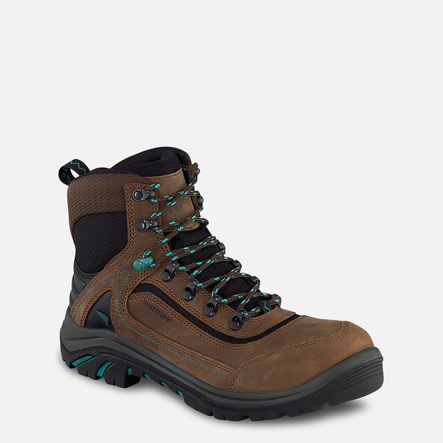 Red Wing 6-inch Waterproof Safety Toe Boot Black-Turquoise | JMT102634