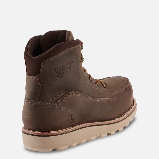 Red Wing 6-inch Waterproof Safety Toe Boot Tan | IKO357810