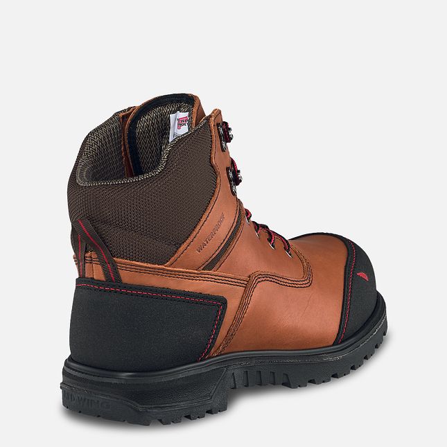 Red Wing 6-inch Waterproof Safety Toe Boot Black-Gray | BRF124630