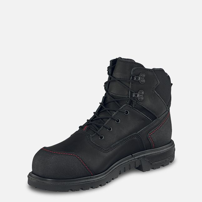 Red Wing 6-inch Waterproof Safety Toe Boot Black-Gray | PHG325418