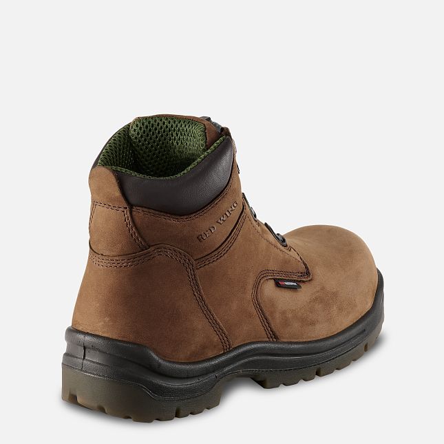 Red Wing 6-inch Waterproof Safety Toe Boot Braun | QTC406837