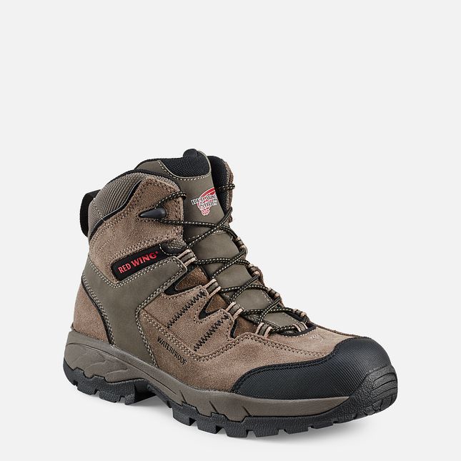 Red Wing 6-inch Waterproof Safety Toe Hiker Boot Gray | ERJ764091