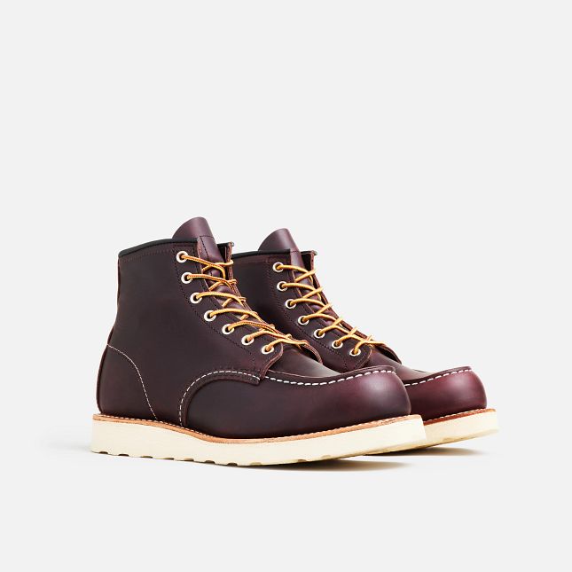 Red Wing 6-inch boot in Black Cherry Excalibur Leather | TDO567204