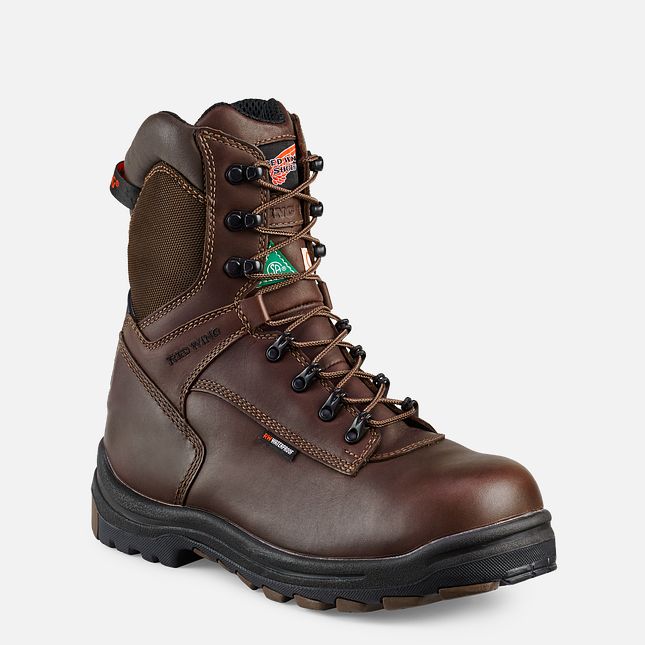 Red Wing 8-inch Insulated, Waterproof CSA Safety Toe Boot Black-Brown | NEL569210