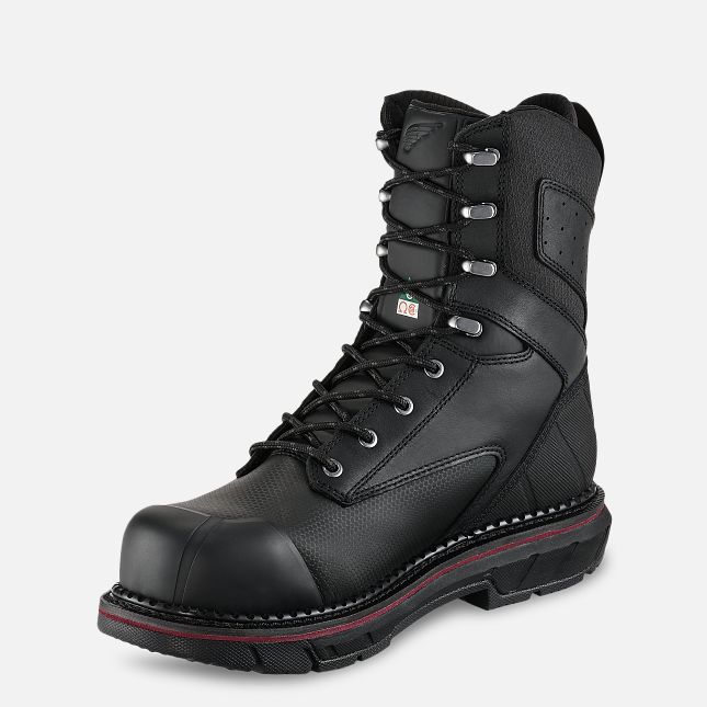 Red Wing 8-inch Waterproof CSA Safety Toe Boot Schwarz | EDK346059