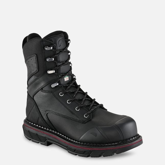 Red Wing 8-inch Waterproof CSA Safety Toe Boot Schwarz | EDK346059