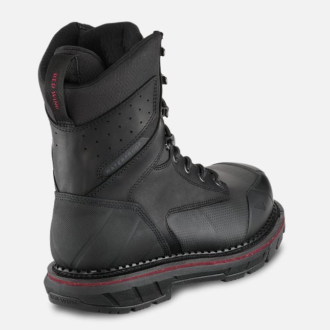 Red Wing 8-inch Waterproof Safety Toe Boot Schwarz | GQN420978