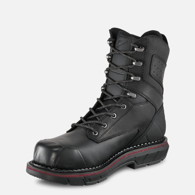 Red Wing 8-inch Waterproof Safety Toe Boot Schwarz | GQN420978