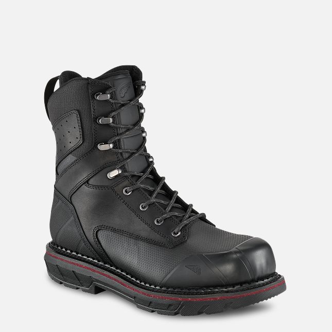 Red Wing 8-inch Waterproof Safety Toe Boot Schwarz | GQN420978