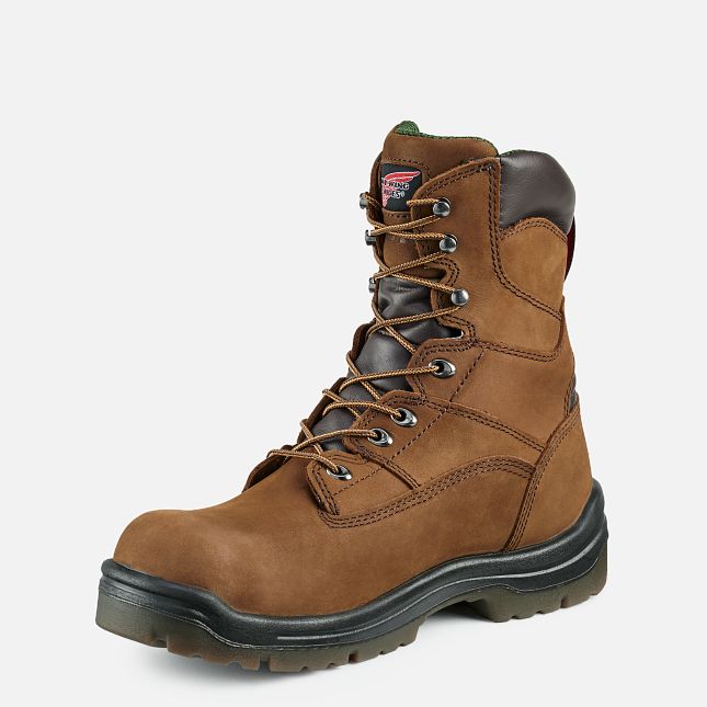 Red Wing 8-inch Waterproof Safety Toe Boot Braun | CIZ302981